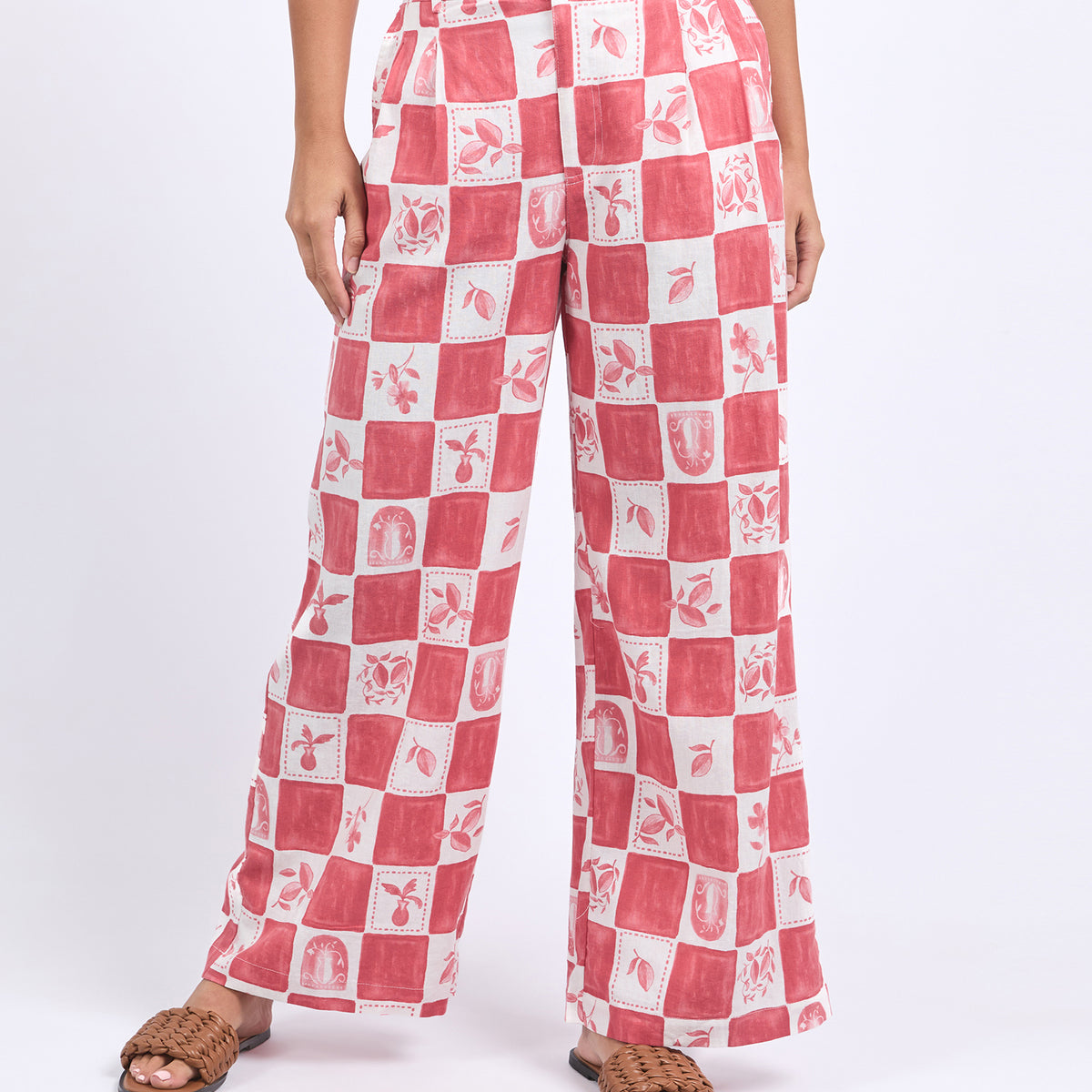 Biarittz Dress - Crimson Print