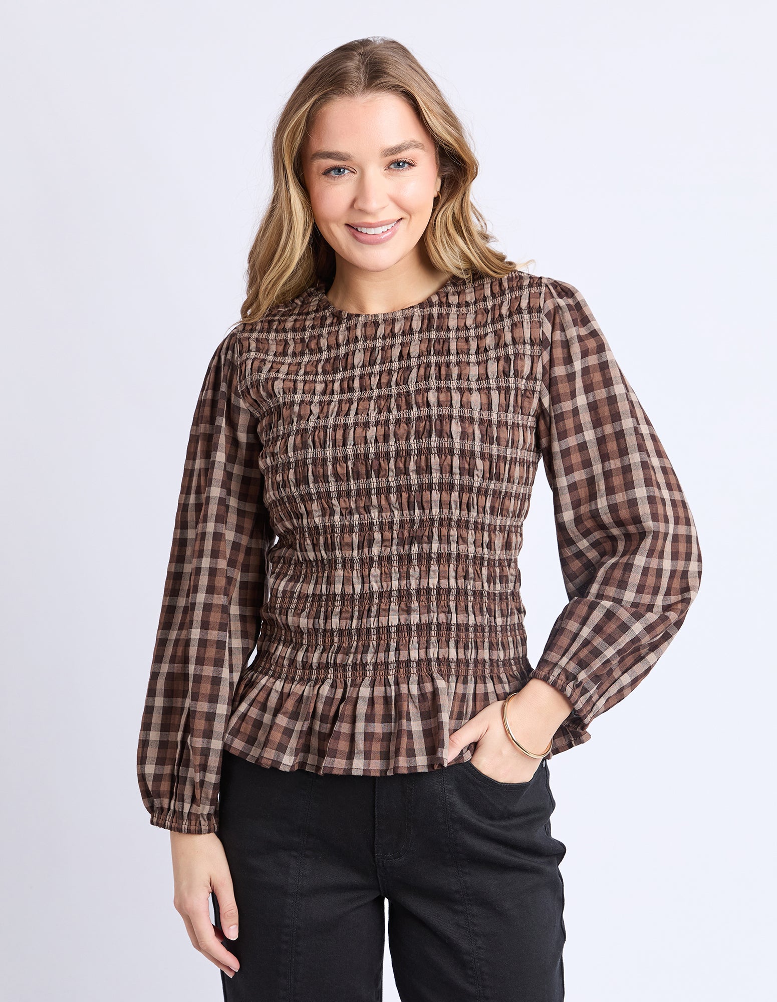 Coco Check Top Coffee Check – Foxwood Clothing