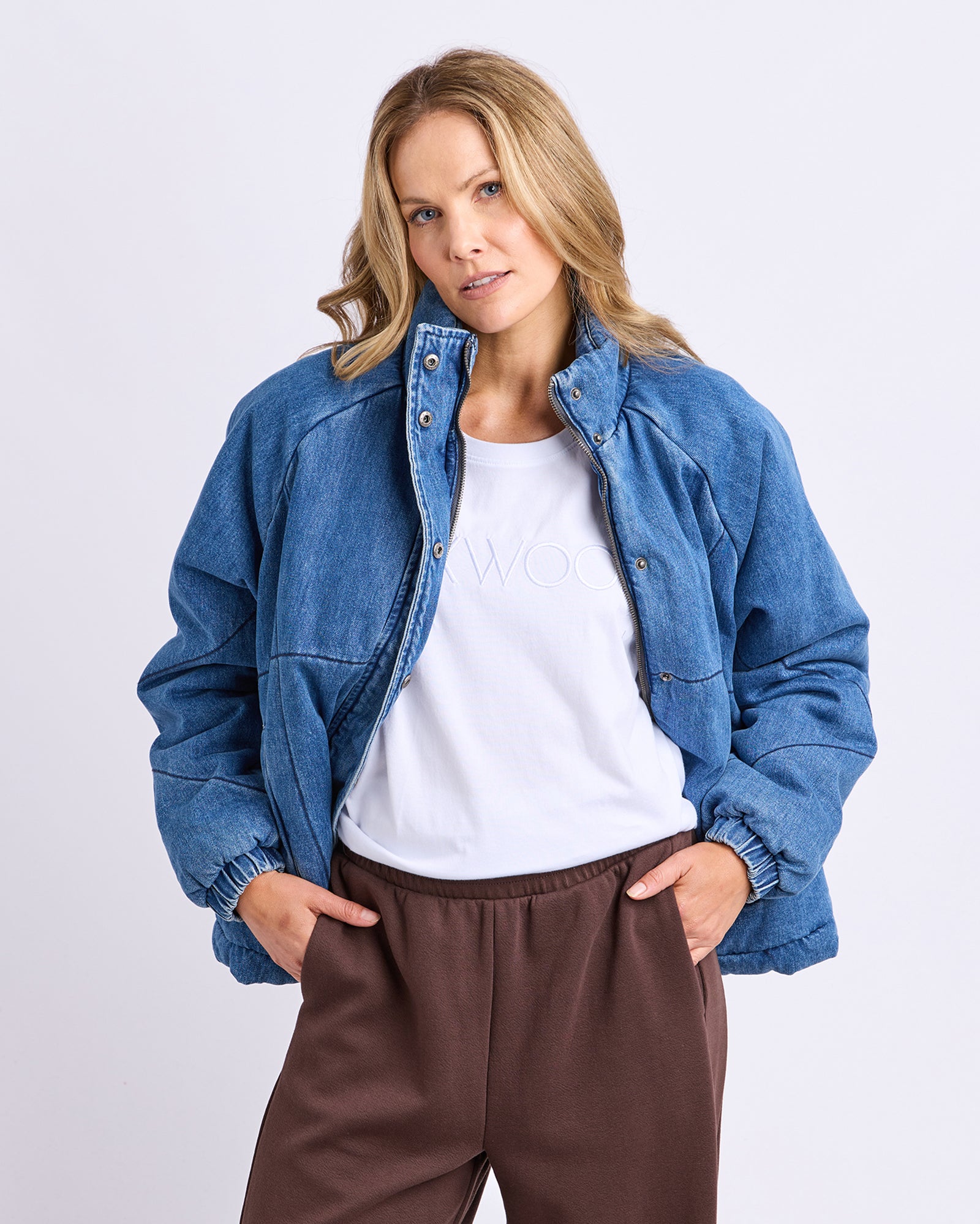 Rosalee Jacket Mid Blue – Foxwood Clothing