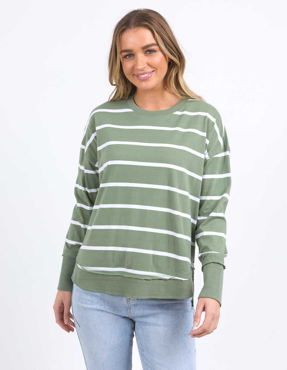 Foxwood Farrah Stripe Long Sleeve Butter