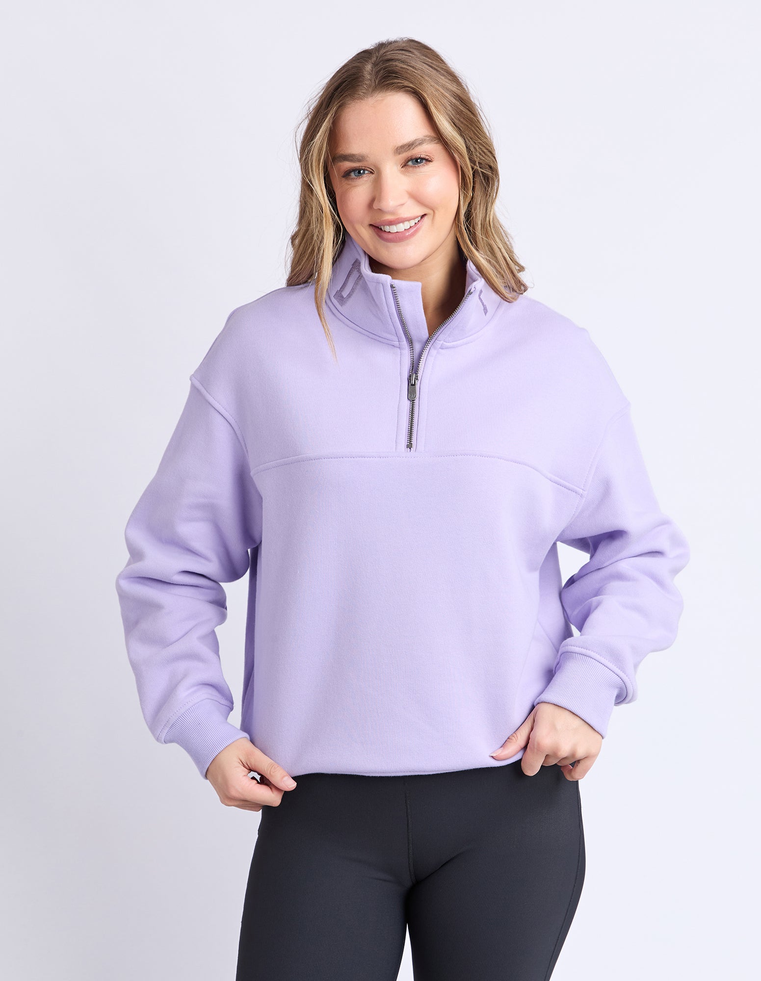 College Zip Crew Lavender – Foxwood Clothing