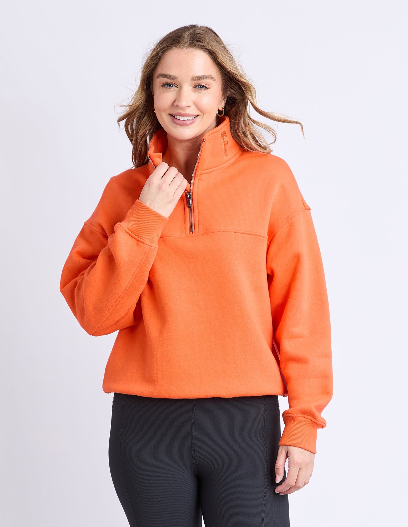 College Zip Crew Orange – Foxwood Clothing
