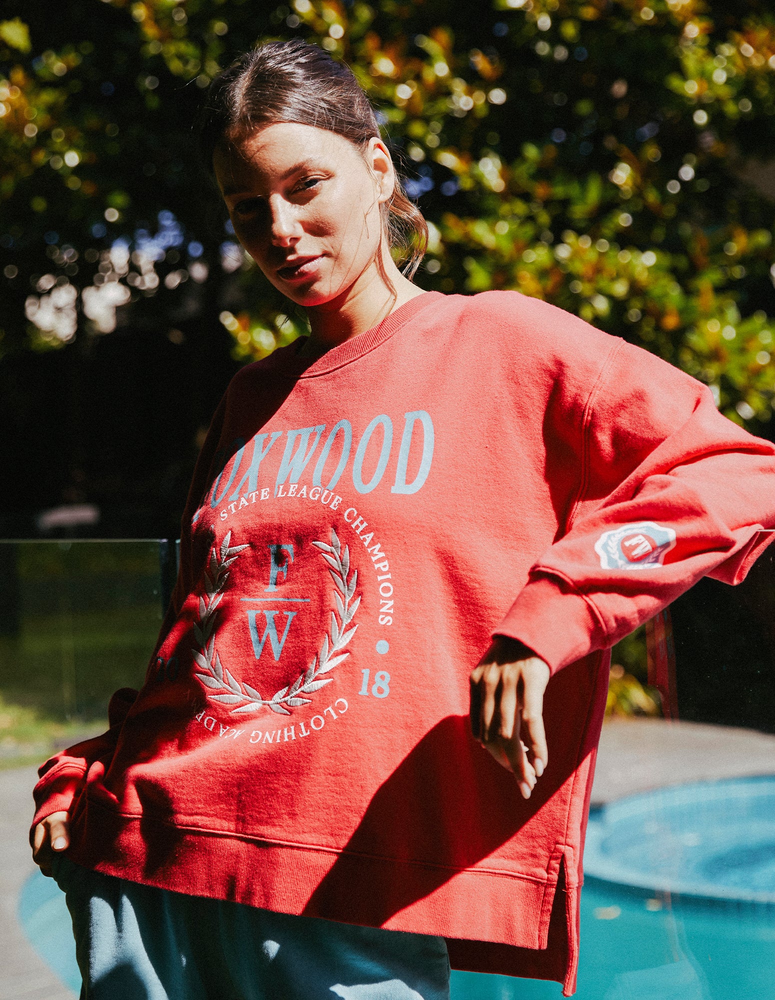 State League Crew Red Foxwood Clothing