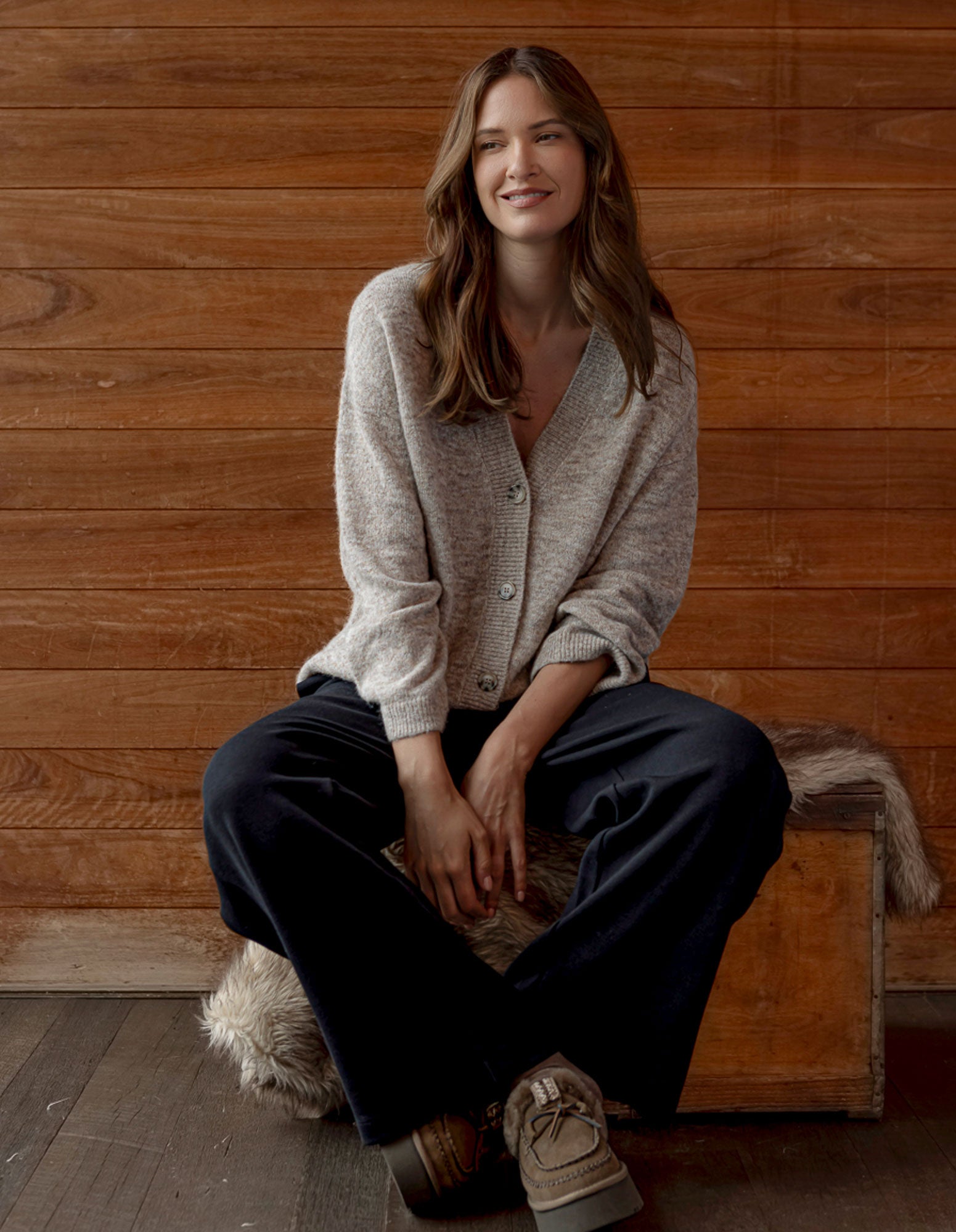 Emarie Cardi Oatmeal – Foxwood Clothing