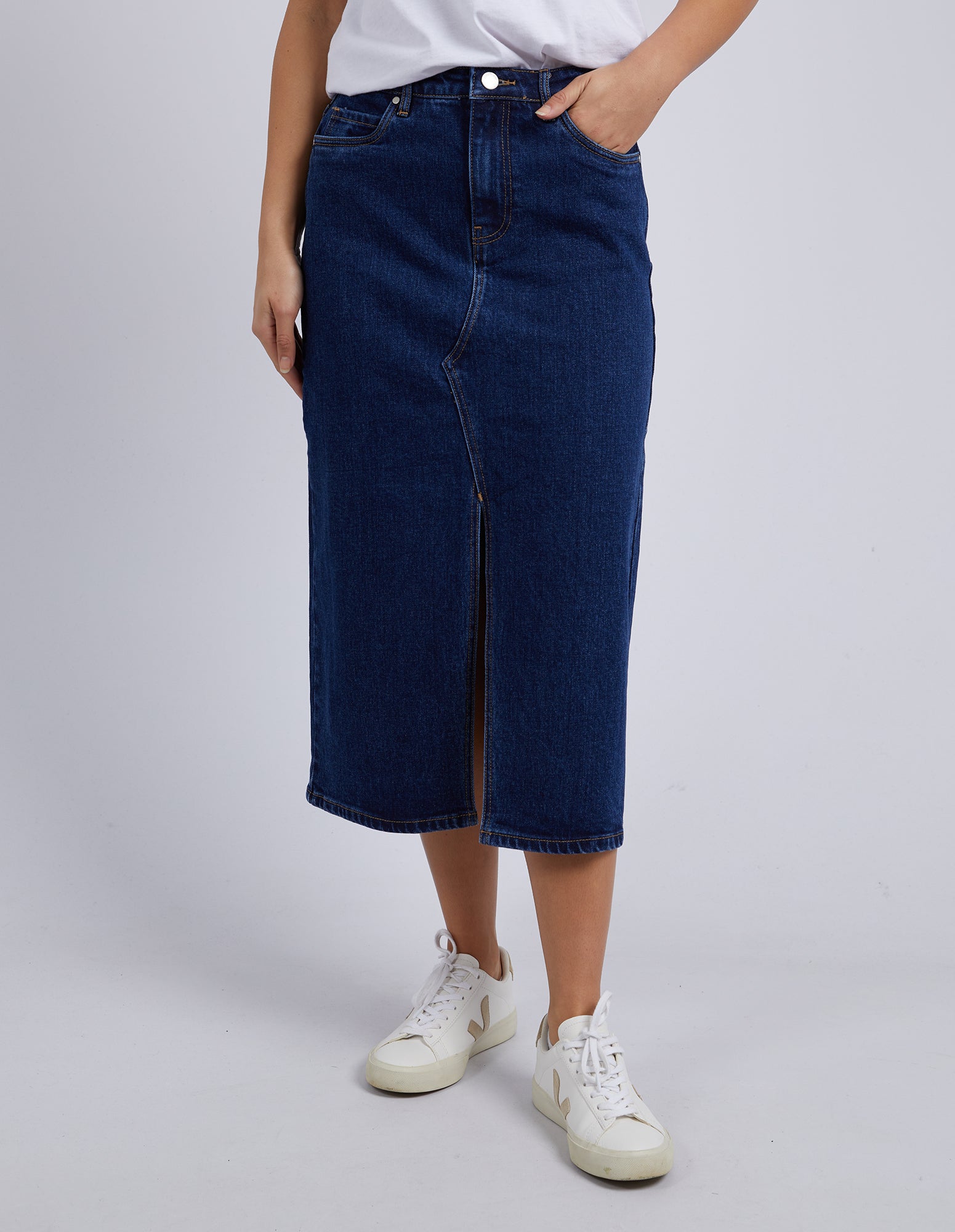 Scout Midi Skirt Indigo | Buy Online | Foxwood Clothing