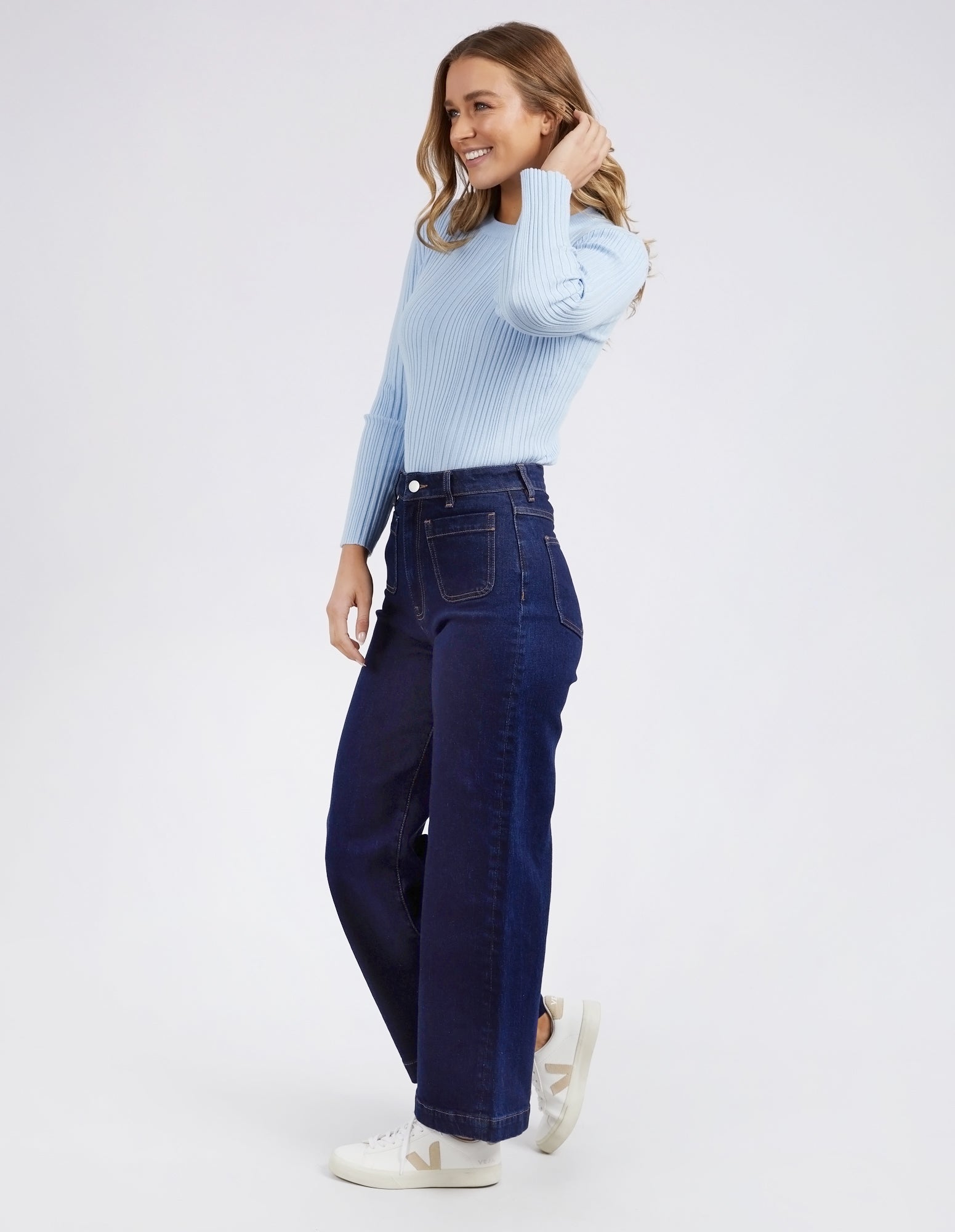 Sarah Wide Leg Jean Indigo Denim – Foxwood Clothing