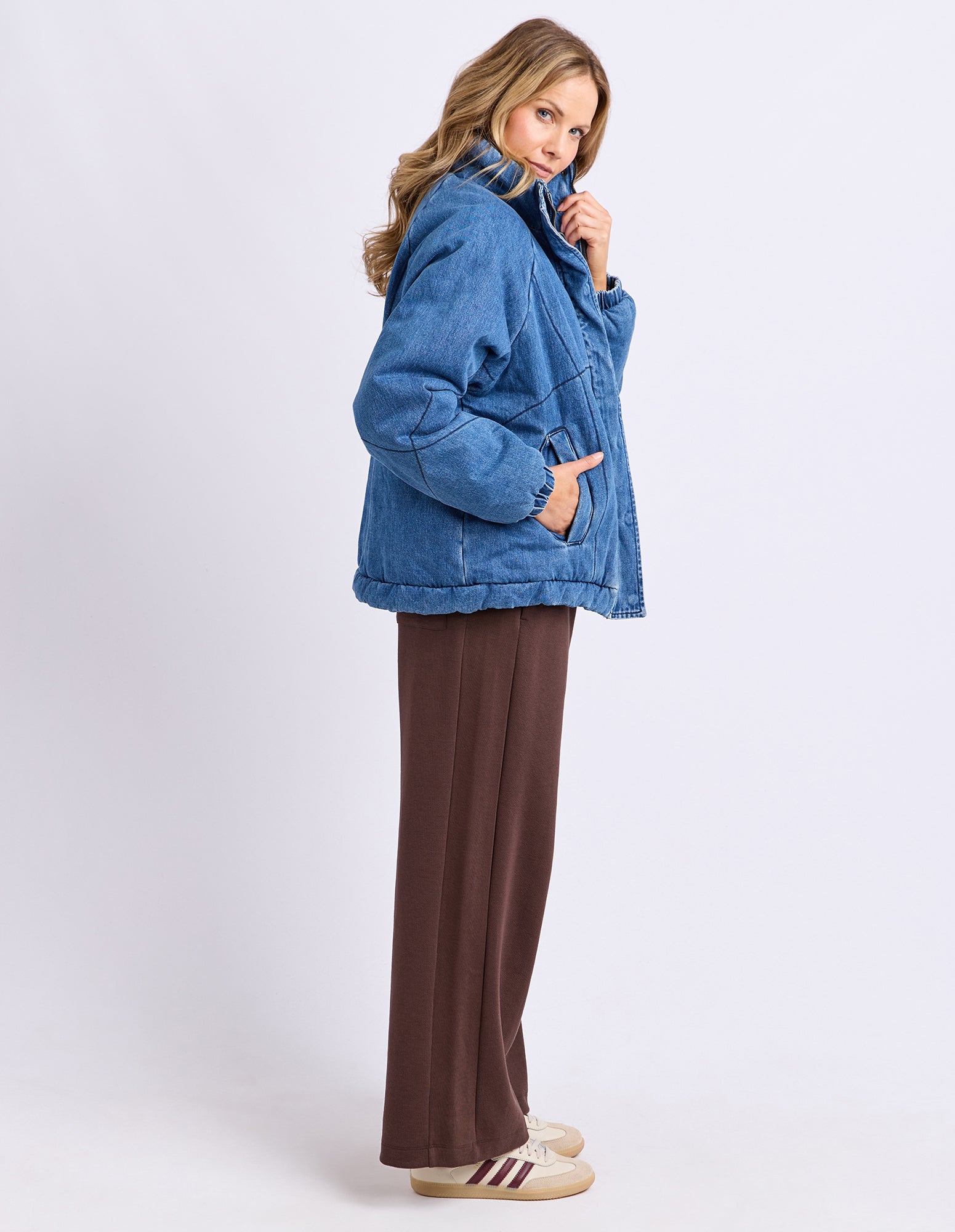 Rosalee Jacket Mid Blue – Foxwood Clothing