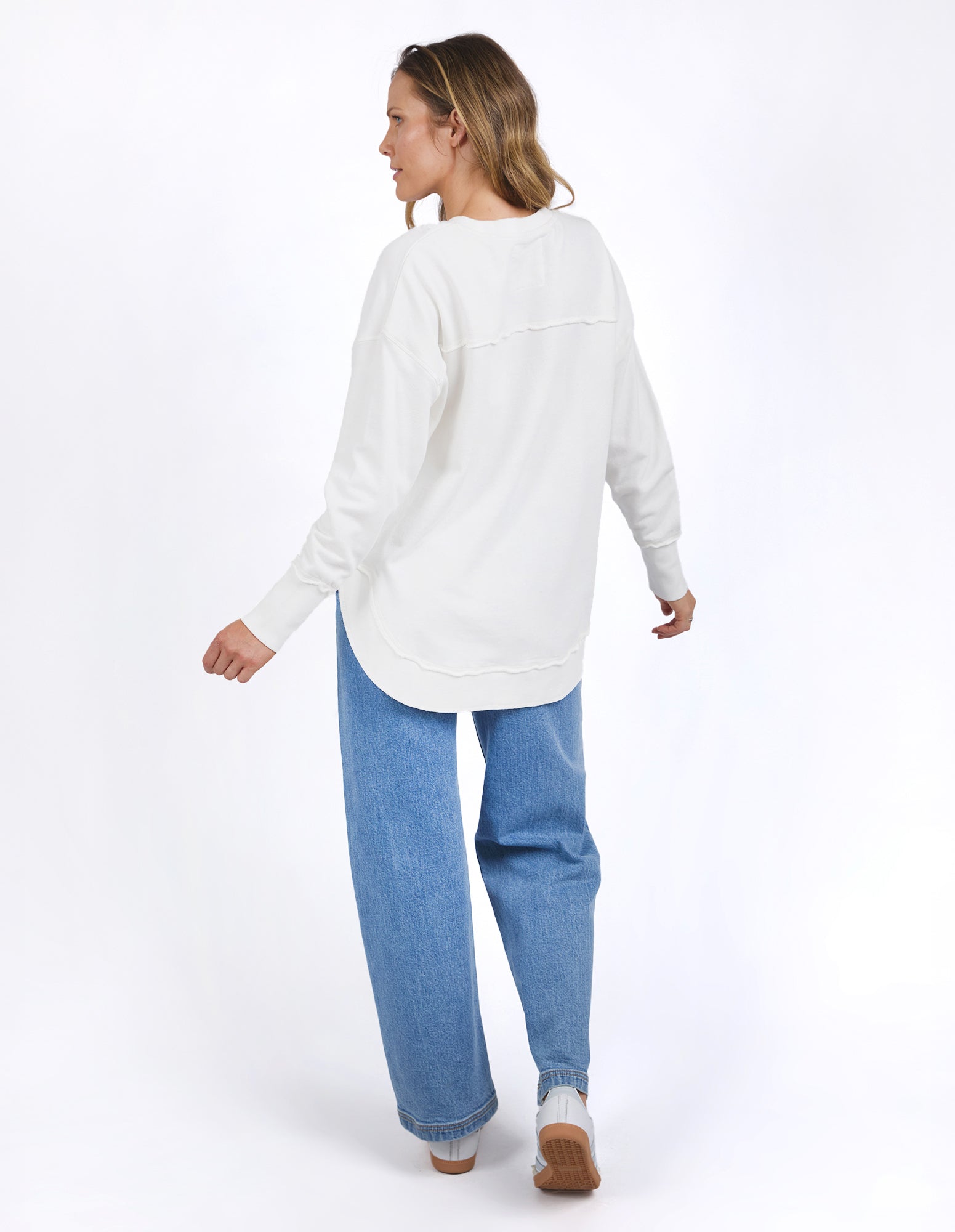 Delilah Crew Vintage White β Foxwood Clothing