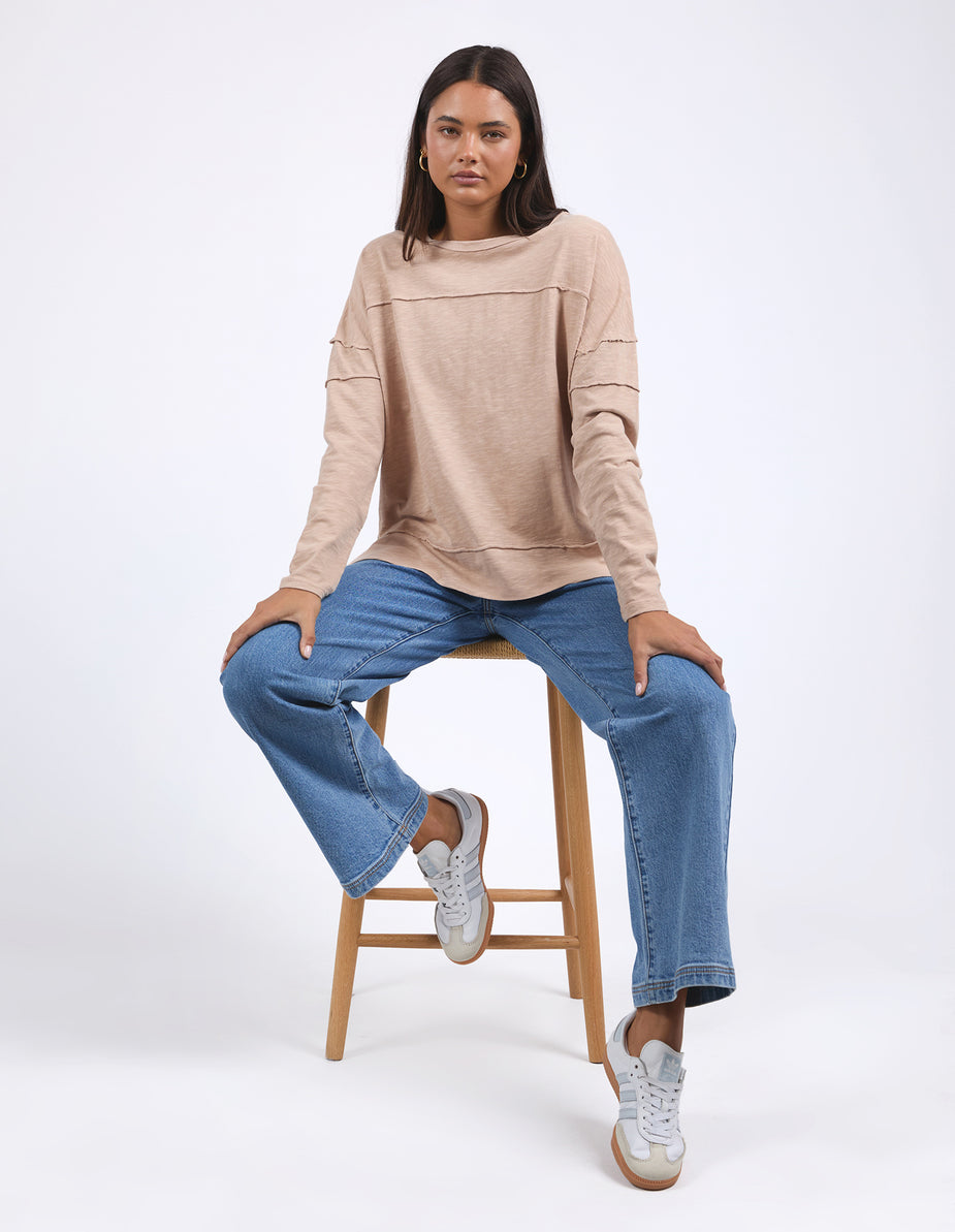 Jayne Throw On Top Oat – Foxwood Clothing