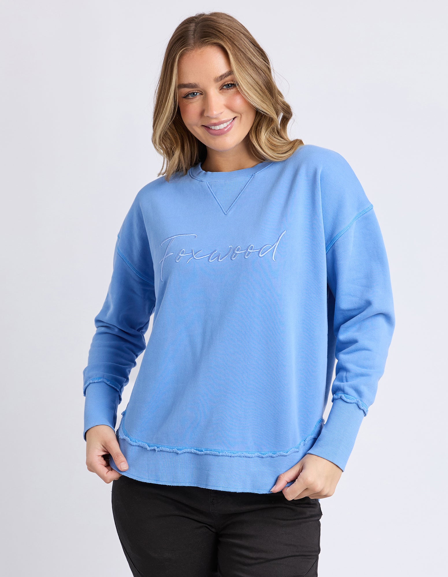 Signature Crew Azurine Blue β Foxwood Clothing