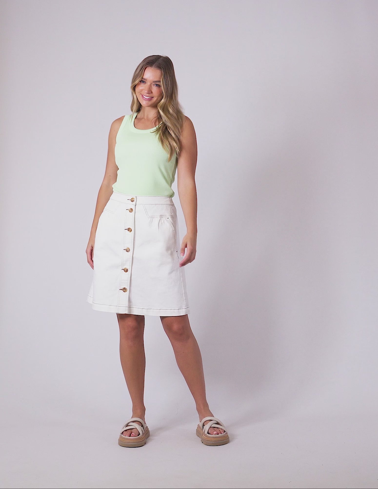 Amanda Skirt White – Foxwood Clothing