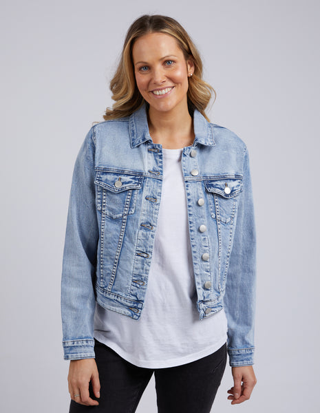 Light blue denim sales vest