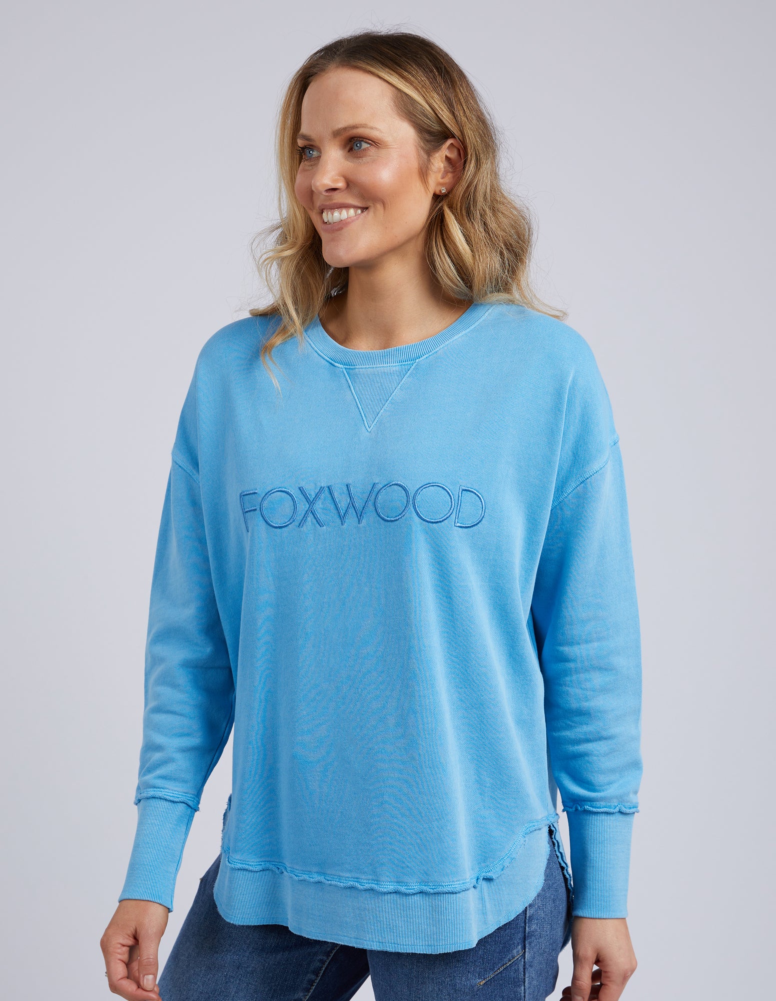 Simplified Crew Bright Blue – Foxwood Clothing